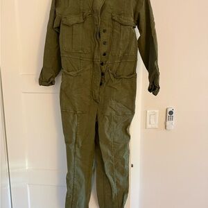 Alex Mill Khaki Utility Jumpsuit